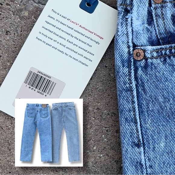 Levi’s Authorized Vintage 501 Straight Leg Jean Made In USA 59354-0000 - Picture 8 of 16